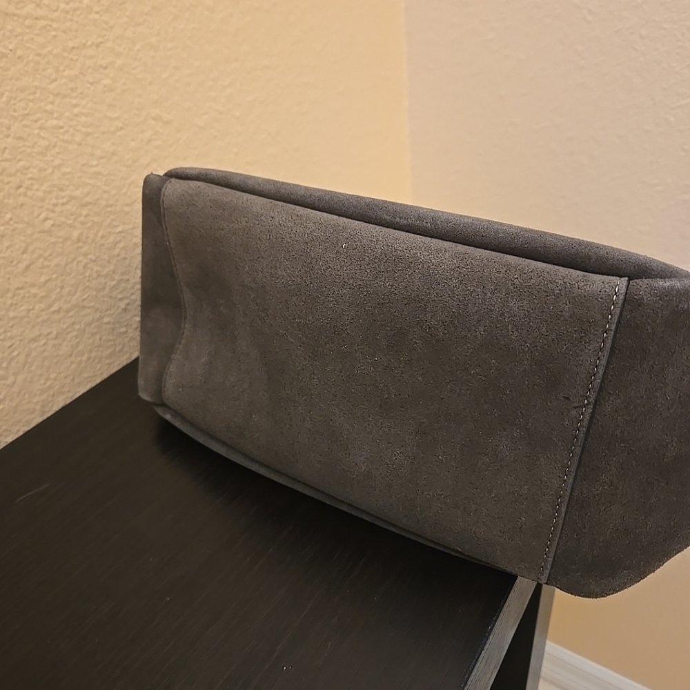 Coach Hadley Turnlock Tote Shoulder Bag In Suede - Picture 14 of 16
